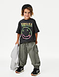 Pantalon parachute 100&nbsp;% coton (du&nbsp;2 au 8&nbsp;ans)