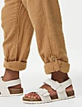 Pure Cotton Drawstring Trousers (2–8 Yrs)