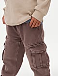 Pure Cotton Twill Cargo Trousers (2-8 Yrs)