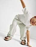 Linen Rich Trousers (2-8 Yrs)