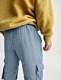 Pantalones cargo 100 % algodón de tejido doble (2-8 años)