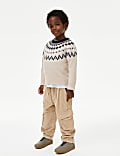 Pure Cotton Chunky Cord Cargo Trousers (2-8 Yrs)
