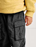 Pure Cotton Ripstop Cargo Trousers (2-8 Yrs)