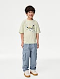 Pure Cotton Ripstop Cargo Trousers (2-8 Yrs)