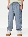 Pure Cotton Ripstop Cargo Trousers (2-8 Yrs)