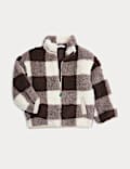 Borg Checked Fleece Lined Jacket (2-8 Yrs)