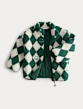 Borg Harlequin Fleece Jacket (2-8 Yrs)