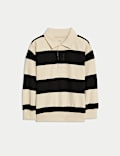 Pure Cotton Collared Rugby Sweatshirt (2-8 Yrs)