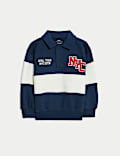 Sweat de rugby NYC en coton (du 2 au 8 ans)
