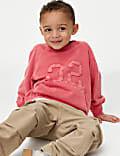 Sweat 100&nbsp;% coton avec texte 32 (du 2 au 8&nbsp;ans)