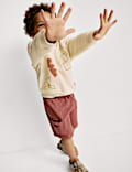 Sweat en coton à motif brodé (du&nbsp;2 au 8&nbsp;ans)