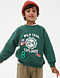Cotton Rich Wild Trail Sweatshirt (1-8 Yrs)