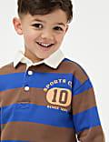 Cotton Rich Striped Rugby Sweatshirt (2-8 Yrs)