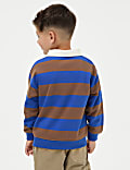 Cotton Rich Striped Rugby Sweatshirt (2-8 Yrs)