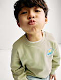 Sweat à motif récif graphique 100 % coton (du 2 au 8 ans)