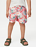 Hibiscus Print Swim Shorts (2-8 Yrs)