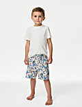 Mini Me Toucan Print Swim Shorts (2-8 Yrs)