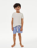 Shorter Length Stripe Swim Shorts (2-8 Yrs)