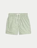 Embroidered Leaf Swim Shorts (2-8 Yrs)