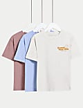 3pk Pure Cotton T-Shirts (2-8 Yrs)