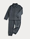 Ensemble 2 pièces top et bas en coton mélangé (du 2 au 8 ans)