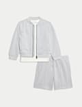3pc Cotton Blend Top & Bottom Outfit (2-8 Yrs)