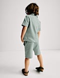 2pc Pure Cotton Waffle Shirt and Short Set (2-8 Yrs)