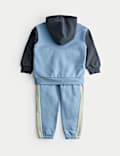 Ensemble 2 pièces en coton avec top à capuche et bas en coton du 2 au 8 ans)