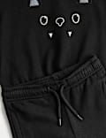2pc Cotton Rich Halloween Bat Outfit (2-8 Yrs)
