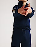2 Piece Cotton Blend Side Taped Outfit (2-8 Yrs)