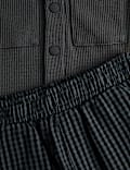 2pc Cotton Rich Waffle Shirt Outfit (2-8 Yrs)