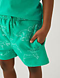 Cotton Rich Dinosaur Shorts (2-8 Yrs)