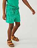 Cotton Rich Dinosaur Shorts (2-8 Yrs)