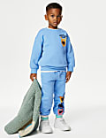 Pantalón deportivo de algodón con diseño de monstruo (2-8&nbsp;años)