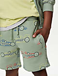 Cotton Rich Car Print Shorts (2-8 Yrs)