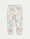 Cotton Rich Aeroplane Print Joggers (2-8 Yrs)