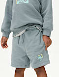 Cotton Rich Graphic Shorts (2-8 Yrs)