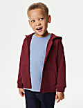 Sweat en coton à capuche et fermeture zippée (du 2 au 8 ans)