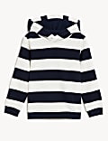 Pure Cotton Striped Hoodie (2-8 Yrs)