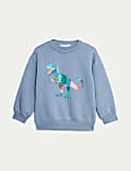 Cotton Rich Dinosaur Sweatshirt (2-8 Yrs)