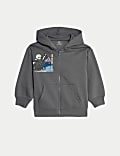 Cotton Rich Digger Zip Hoodie (2-8 Yrs)