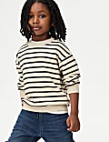 Sweat-shirt en coton à rayures (du 2&nbsp;au 8&nbsp;ans)