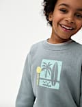 Sudadera de algodón con gráfico (2-8 años)