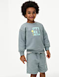 Sudadera de algodón con gráfico (2-8 años)