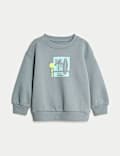Sudadera de algodón con gráfico (2-8 años)