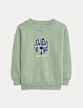 Sweat en coton à motif graphique (du 2 au 8 ans)