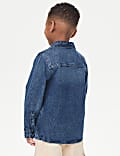 2pc Denim Shirt and T-Shirt Set (2-8 Yrs)