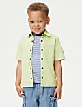 2pc Pure Cotton Shirt & T-Shirt Set (2-8 Yrs)