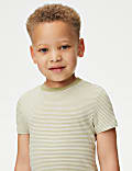 2pc Pure Cotton Shirt & T-Shirt Set (2-8 Yrs)