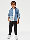 2pc Denim Shirt & T-Shirt Set (2-8 Yrs')